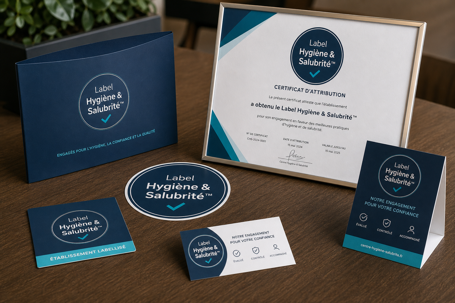 Kit du Label Hygiène & Salubrité prêt à être affiché